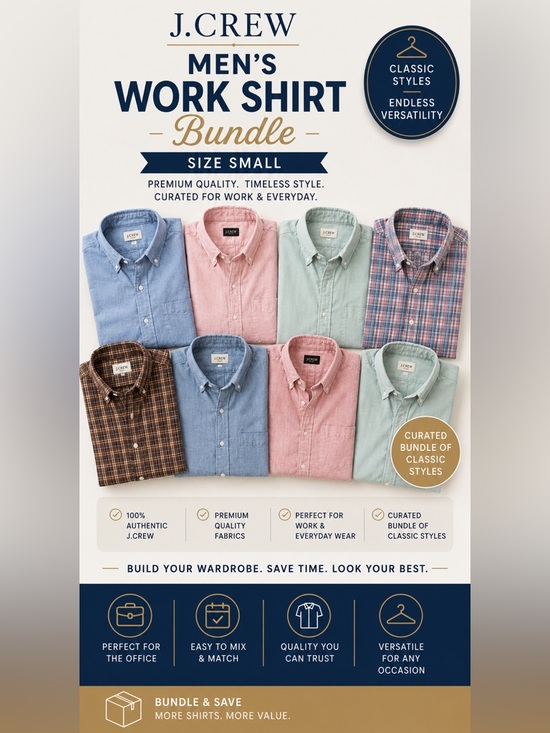 J. Crew Other - J. Crew Men’s Work Shirt Bundle - Size Small